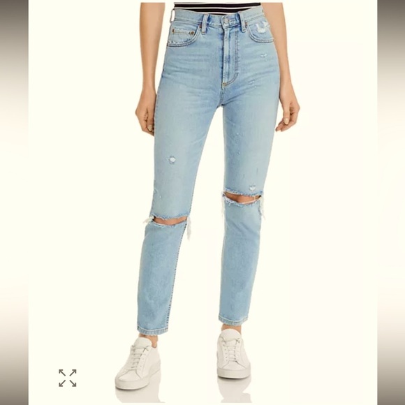 BOYISH Zachary High-Rise Skinny Comfort Stretch JEANS in Blue Angel 28 NWT 3 - Picture 4 of 11